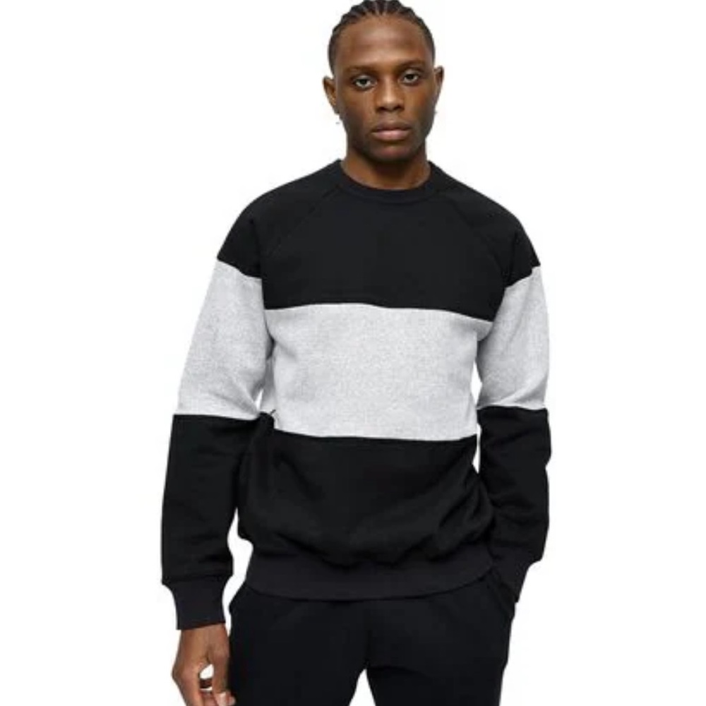 tna men’s black gray sweatshirt M L105-24